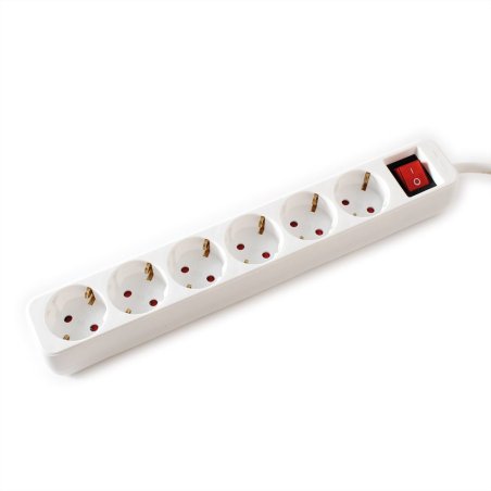 VALUE 19.99.1085 power extension 3 m 6 AC outlet(s) Indoor White