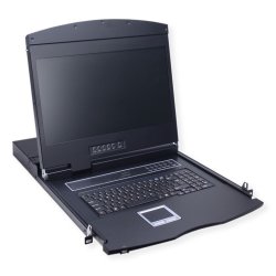 VALUE 26.99.0132 rack console 48.3 cm (19") 1366 x 768 pixels Black 1U