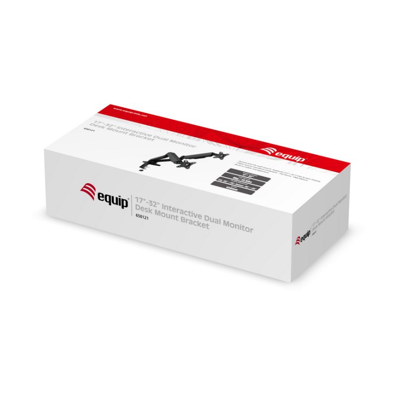 Equip 13"-27" Interactive Dual Monitor Desk Mount Bracket