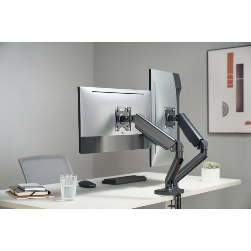Equip 13"-27" Interactive Dual Monitor Desk Mount Bracket