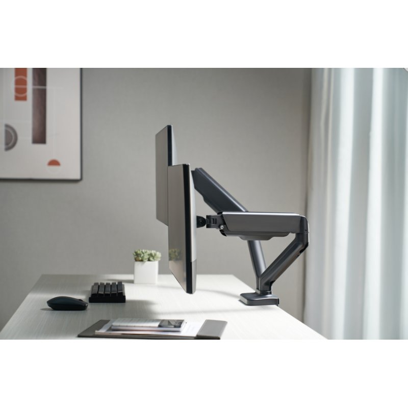 Equip 13"-27" Interactive Dual Monitor Desk Mount Bracket