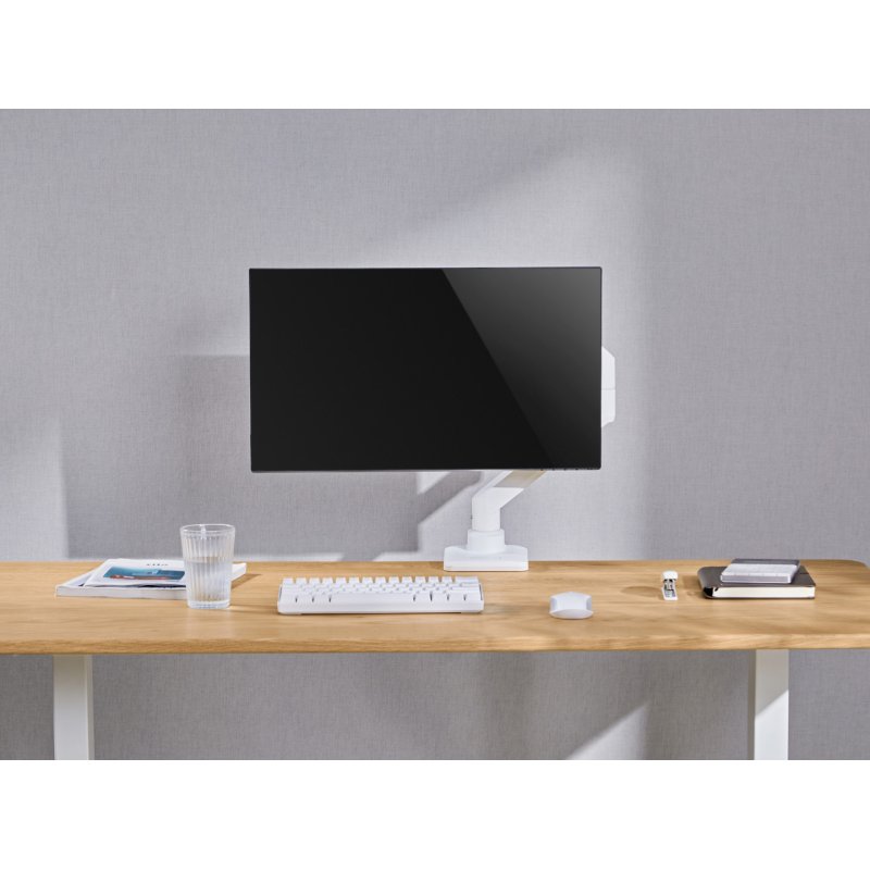 Equip 17"-49" Heavy-Duty Monitor Desk Mount Bracket, White
