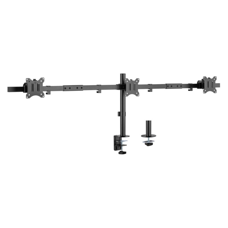 Equip 17"-32" Articulating Triple Monitor Desk Mount Bracket