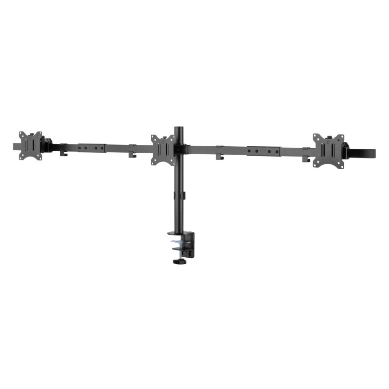 Equip 17"-32" Articulating Triple Monitor Desk Mount Bracket