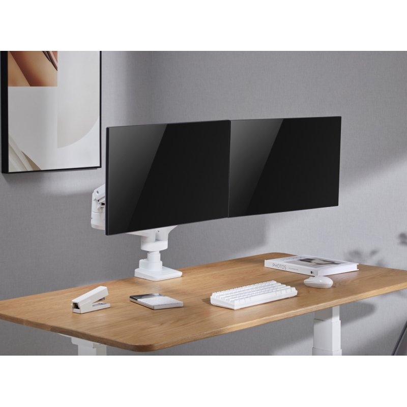 Equip Tischhalterung 17"-35"/2TFT 360° Gasfeder 20Kg weiß retail