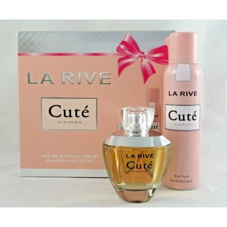 La Rive Cute Cuté Set 100ml Eau de Parfum Spray 150ml Deo Spray