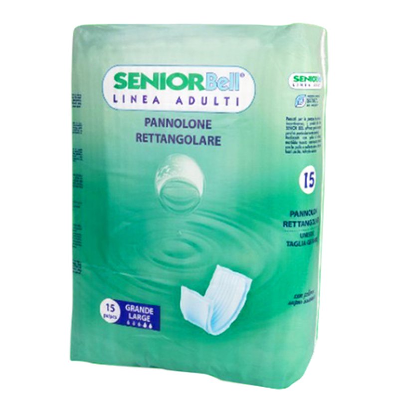 Senior Bell Rectangular Large Diapers 15 Pieces