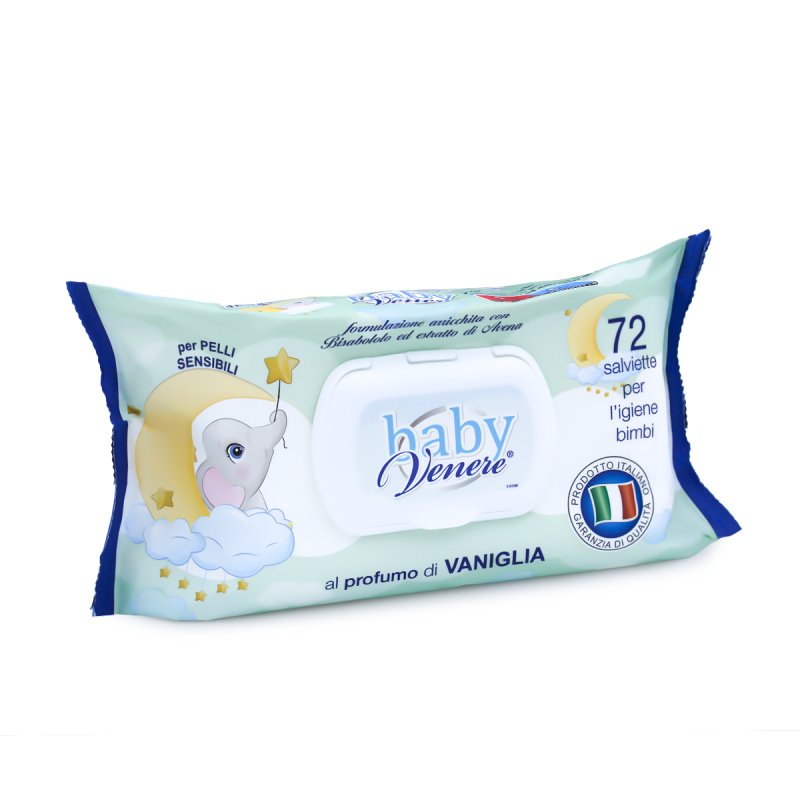 Venere Vanilla Wipes 72 Pieces