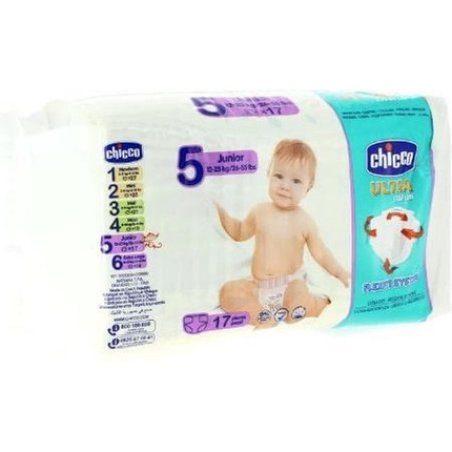 Chicco Dry Fit & Fun Maxi Diapers Size 5 12-25kg 17 Units