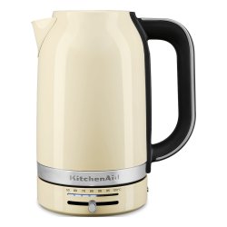 KitchenAid 5KEK1701EAC bouilloire 1,7 L 2400 W Noir, Crème, Acier inoxydable