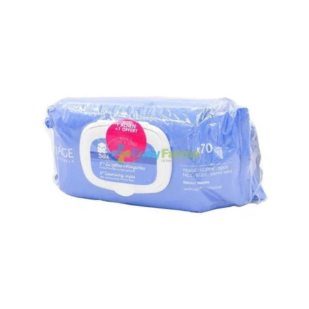 Uriage 70 Baby Cleansing Wipes With 1 Free Pack