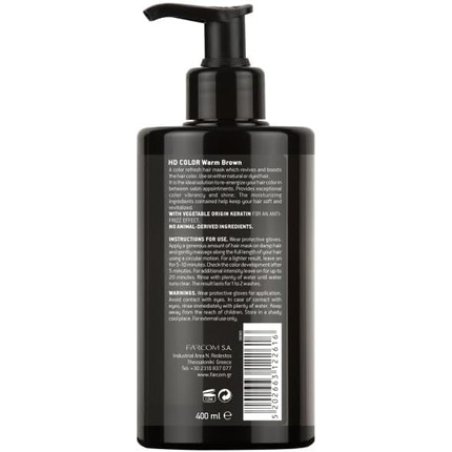 Hd Colour Refresh Hair Mask with Keratin for Anti-Frizz Effect 400ml