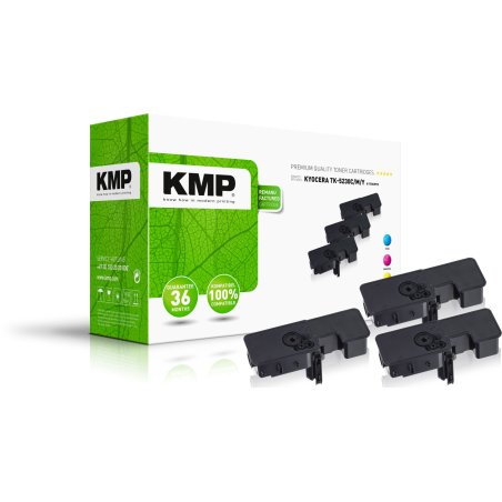 KMP 2911,3030 Cartouche de toner 3 pièce(s) Compatible Cyan, Magenta, Jaune