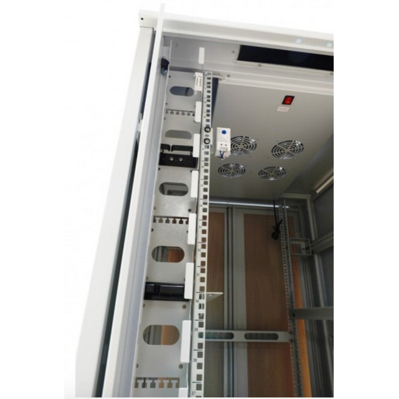 ALLNET Netzwerkschrank 19" 22HE B800/T1000mm perforierte Blechtüren Lichtgrau SNB-Serie