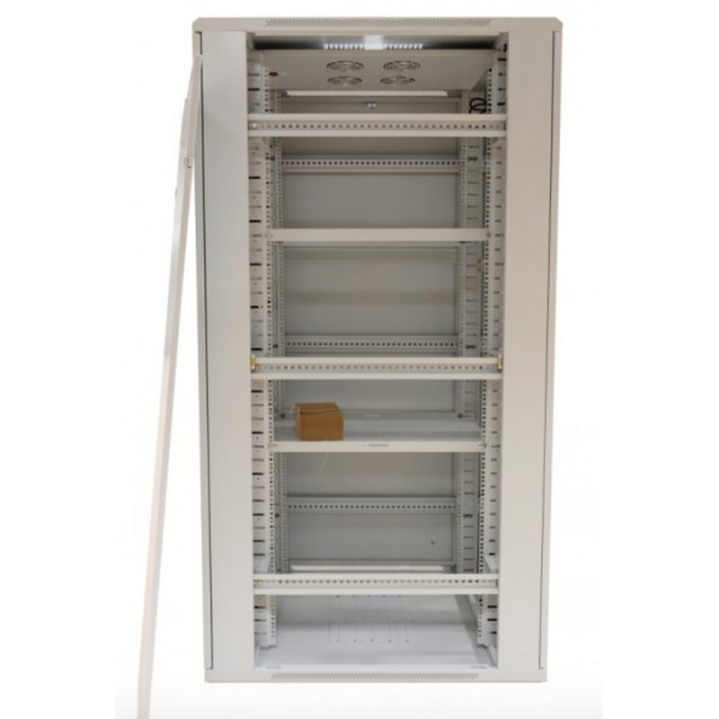 ALLNET Netzwerkschrank 19" 22HE B800/T1000mm perforierte Blechtüren Lichtgrau SNB-Serie