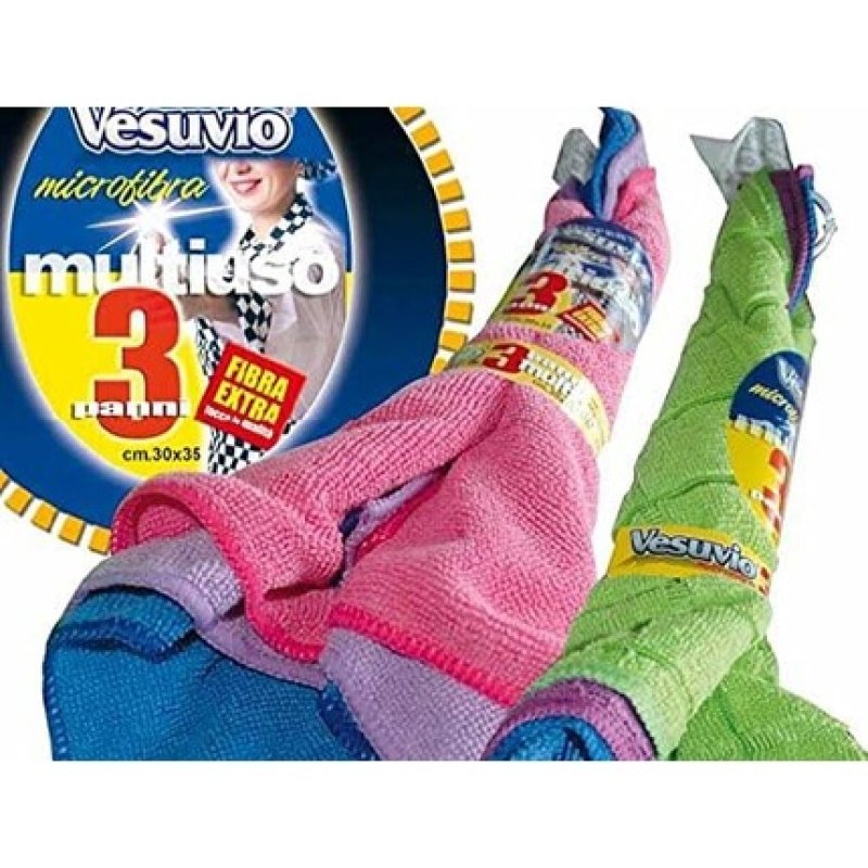 Vesuvio Tris Microfibre Cloths 30 x 35