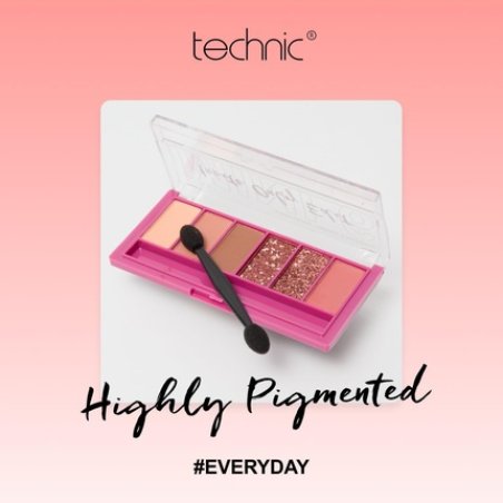 Technic Mini Edit 6 Eyeshadow Palette Long Lasting and Blendable Matte