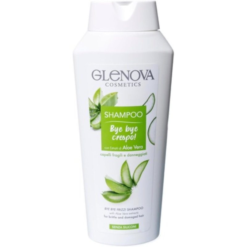 Glenova Bye Bye Frizz Shampoo with Aloe Vera Extracts for Fragile and Damaged Hair
