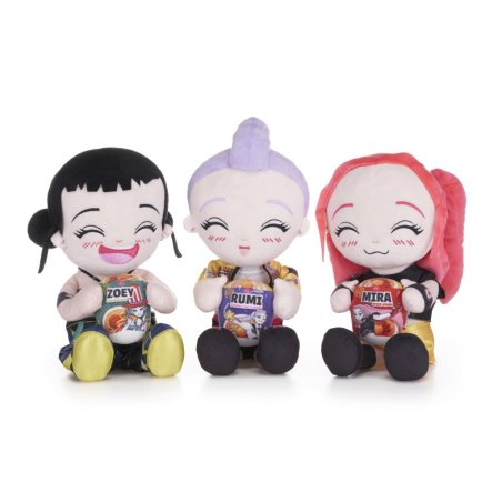 K-POP DEMON HUNTERS - Display de 12 Peluches - 3 Modèles - 30cm