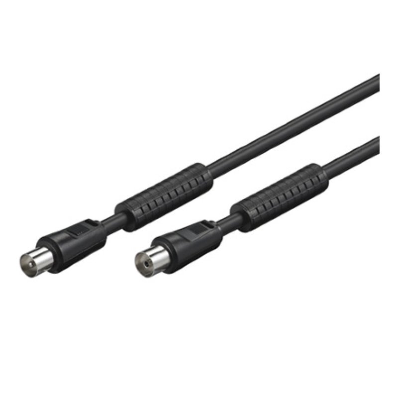 Alcasa S-PAK10S câble coaxial 10 m Noir