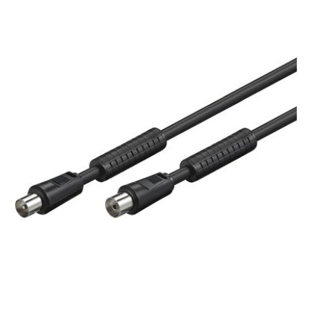 Alcasa S-PAK10S coaxial cable 10 m Black