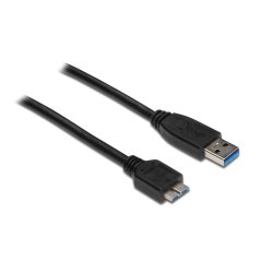 Alcasa USB 3.0 A/USB 3.0 Micro B, 2m câble USB USB 3.2 Gen 1 (3.1 Gen 1) USB A Micro-USB B Noir