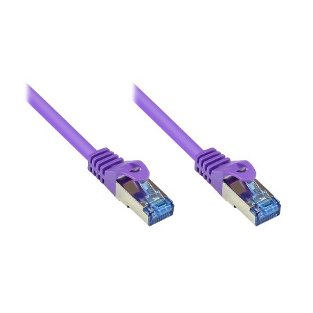 Alcasa Cat6a 5m câble de réseau Violet S/FTP (S-STP)