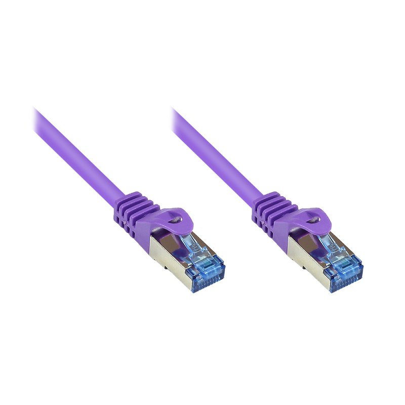 Alcasa 2m Cat6A S/FTP networking cable Purple S/FTP (S-STP)