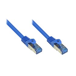 Alcasa Cat6a 1.5m câble de réseau Bleu 1,5 m S/FTP (S-STP)