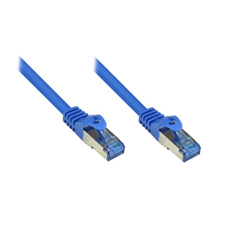 Alcasa Cat6a 1.5m câble de réseau Bleu 1,5 m S/FTP (S-STP)