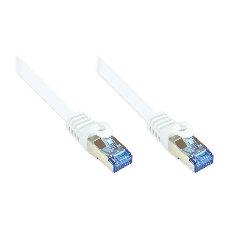 Alcasa Cat6a 1.5m câble de réseau Blanc 1,5 m S/FTP (S-STP)
