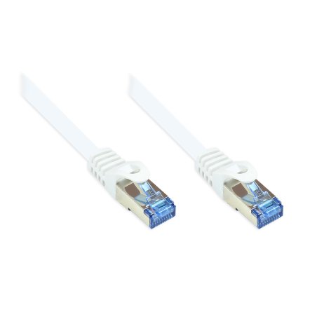 Alcasa Cat6a 1.5m networking cable White S/FTP (S-STP)