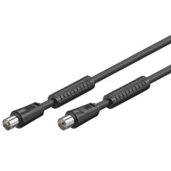 Alcasa S-PAK75S câble coaxial 7,5 m RF TV Noir