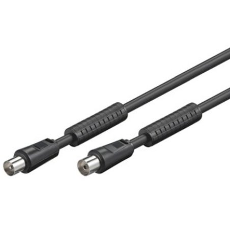 Alcasa S-PAK75S câble coaxial 7,5 m RF TV Noir