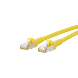 METZ CONNECT Patchkabel S/FTP Cat.6A gelb 0,5m