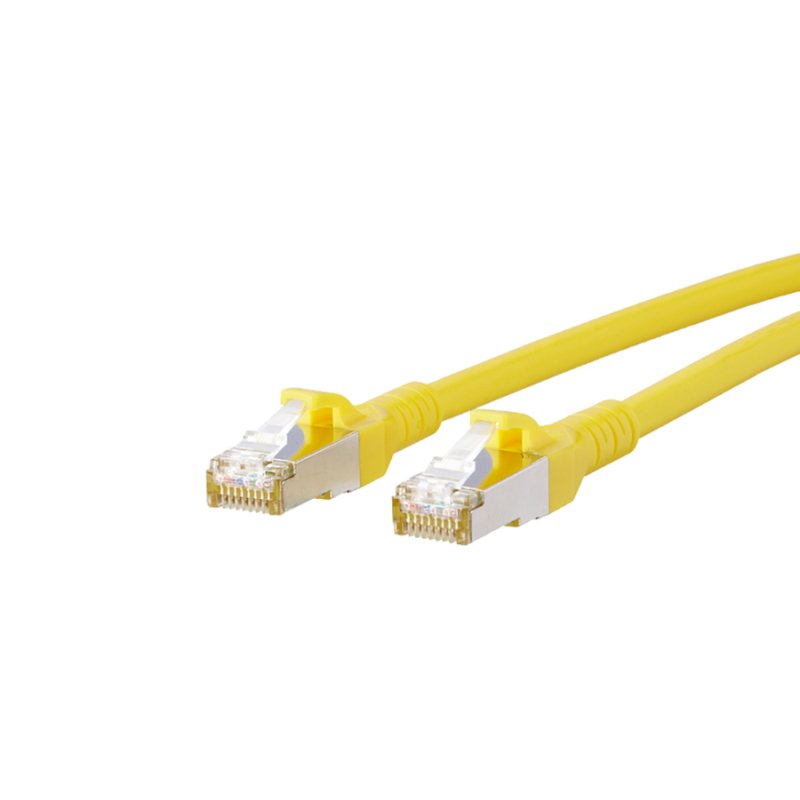 BTR NETCOM Cat6A, 0.5m networking cable Yellow
