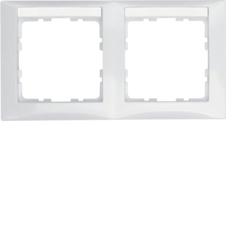 Hager 10228919 Plaque de commutation et obturateur Blanc