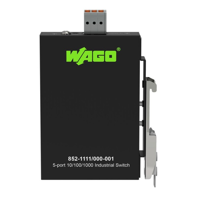 Wago 852-1111/000-001 commutateur réseau Gigabit Ethernet (10/100/1000) Noir