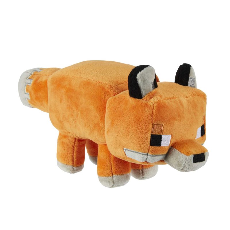 Minecraft Basic Plush Fox Stuffed Animal, Soft Doll Inspired by Video Game Character, 8 inch