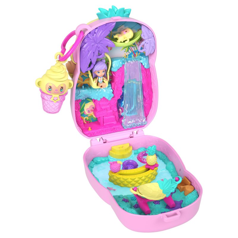 Polly Pocket - Core Compact Pineapple Monkey Colada (JKC49)