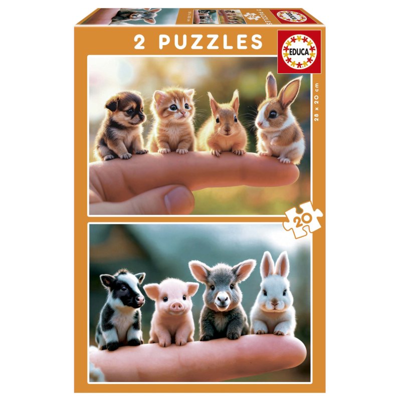 Educa - 2X20 Baby Animals (80-20221)