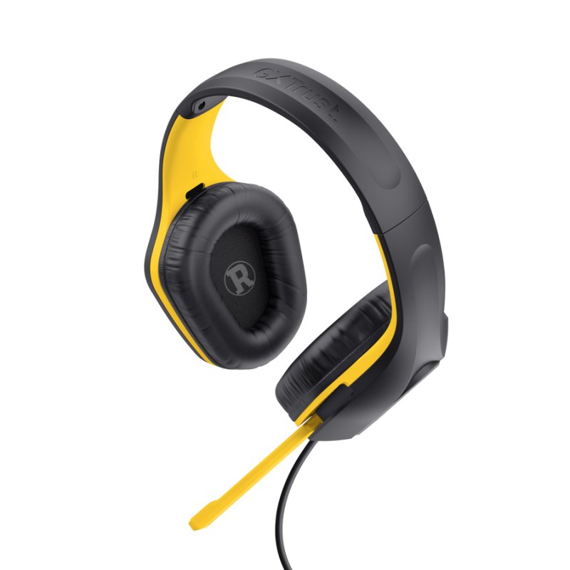 Trust 25783 headphones/headset Wired Head-band Gaming Black, Yellow