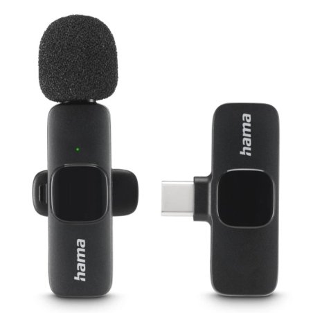 Hama Smart Wireless Noir Microphone Lavalier/boutonnière