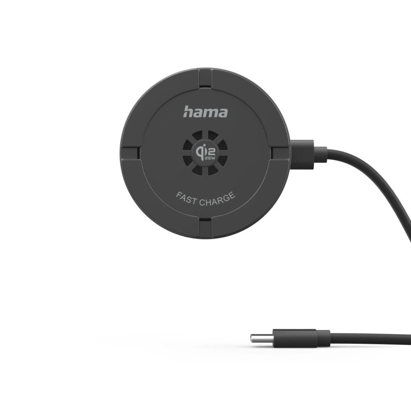 Hama 00201756 chargeur d'appareils mobiles Universel Noir USB Recharge sans fil Intérieure