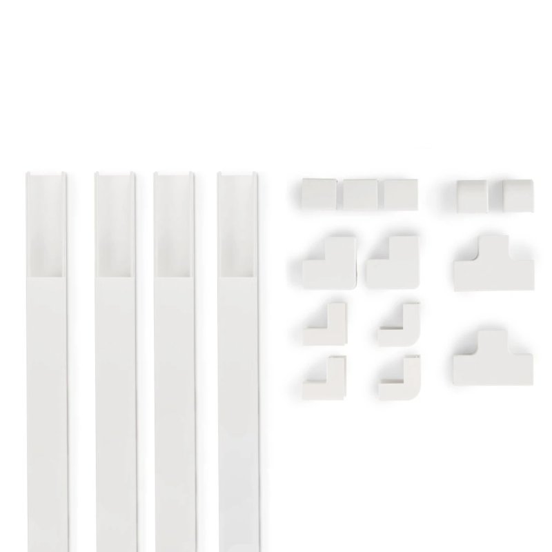 Hama 00221017 cable organizer Universal Cable duct White 4 pc(s)