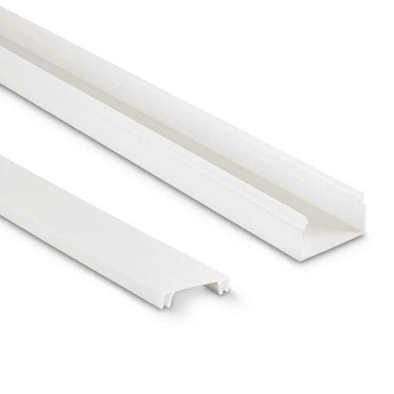 Hama 00221017 cable organizer Universal Cable duct White 4 pc(s)