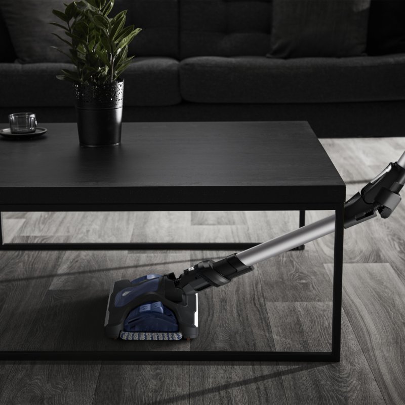 Rowenta RH99C3 Aspirateur-balai 2 en 1 Batterie Sec Sans sac 0,9 L Bleu, Argent