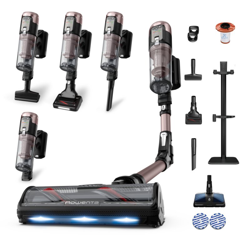Rowenta X-Force Flex RH9CD9E0 aspirateur balai et balai électrique Aspirateur-balai 2 en 1 Batterie Sec&humide Sans