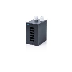 Digitus Fiber optic DIN rail distributor, 6 port, SC DX/LC Quad, black