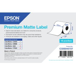 EPSON Premium Matte Label 105mmx35m Continuous Roll